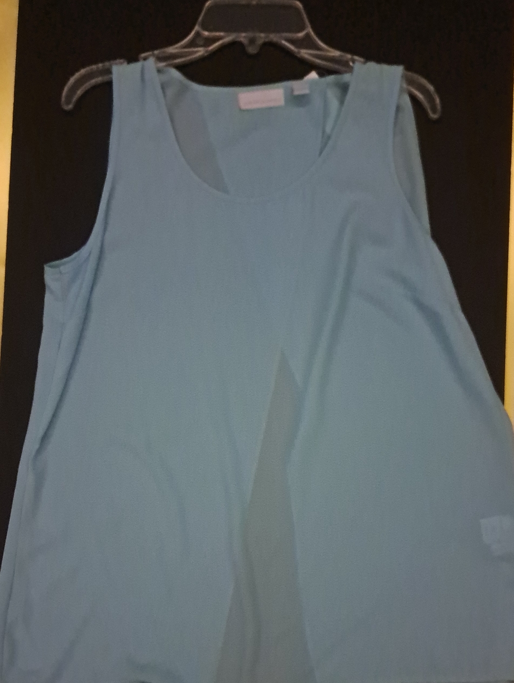 Light Blue Sleeveless Women's Tank Top